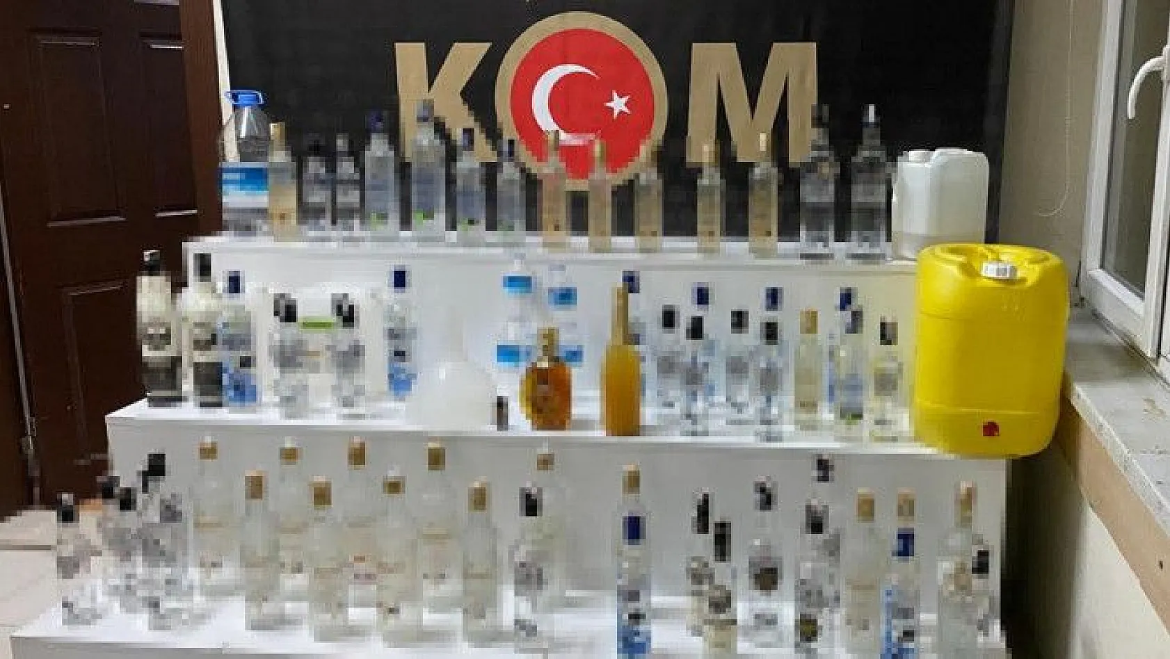 Kayseri'de sahte alkol operasyonu