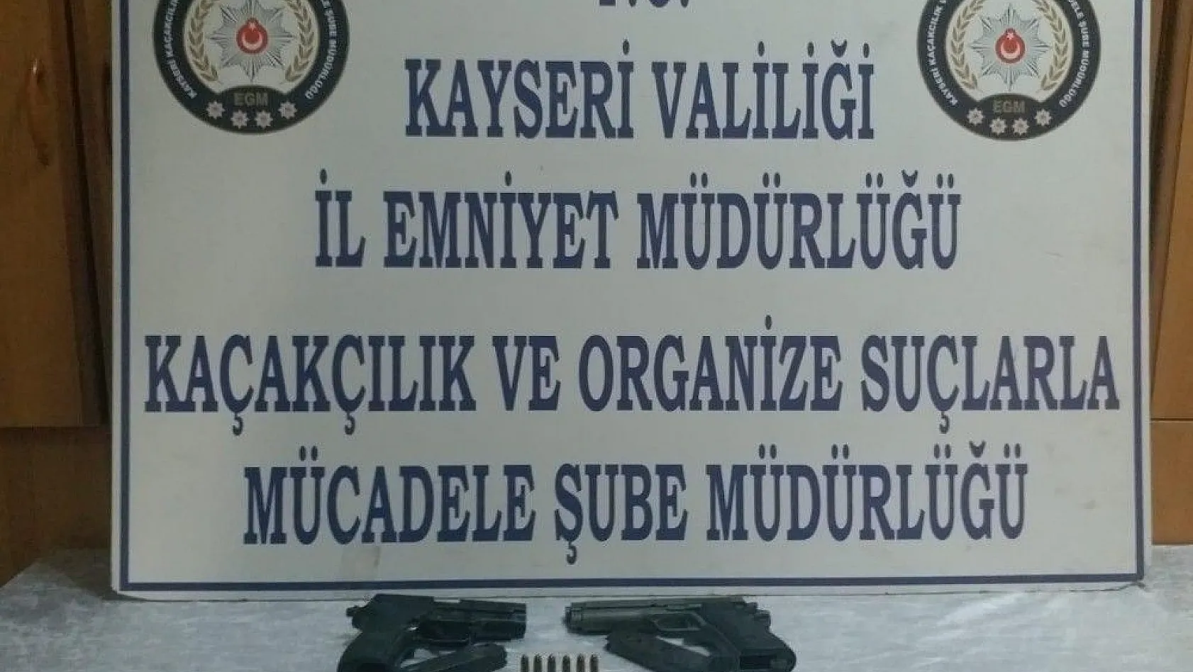 Kayseri'de silah kaçakçılığı operasyonu