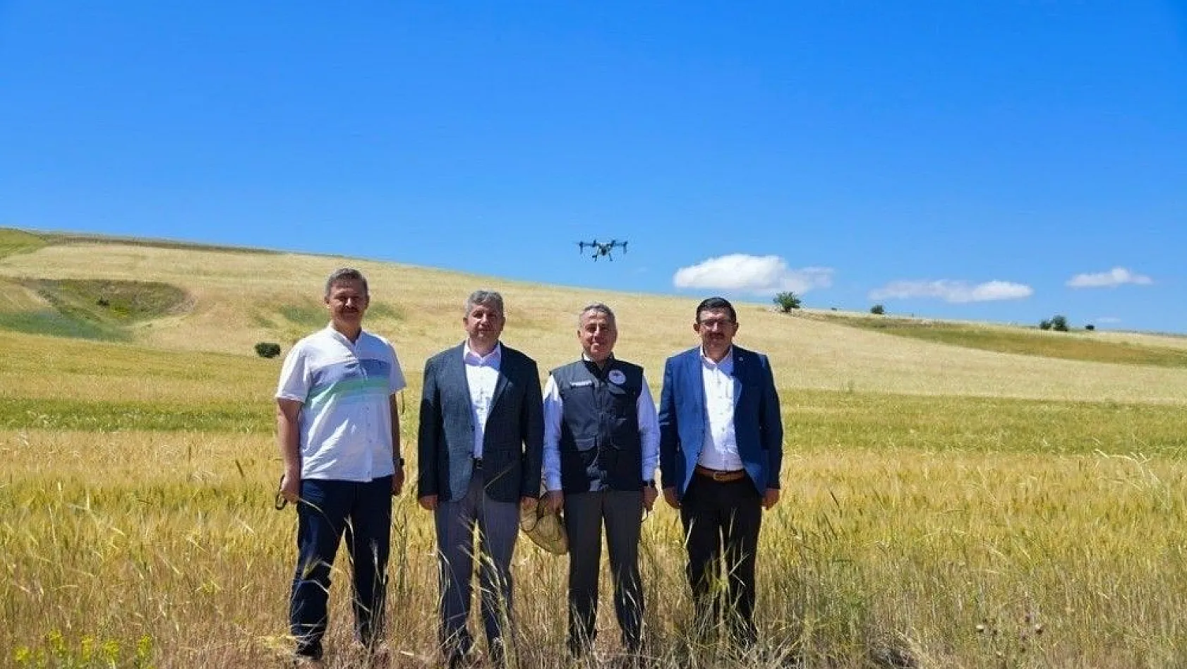 Kayseri'de süne ile mücadele de ilk defa 'Drone' kullanıldı