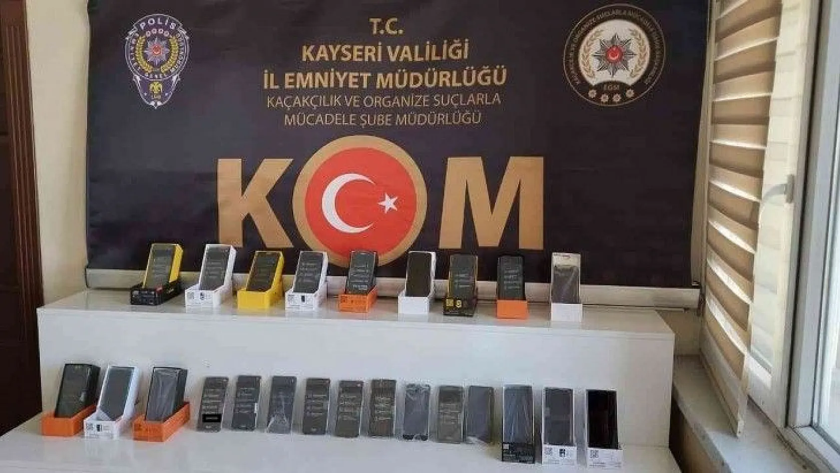 Kayseri'de telefon kaçakçısı 1 şahıs yakalandı