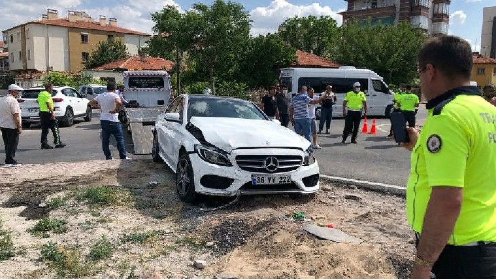 Kayseri'de trafik kazası : 8 yaralı