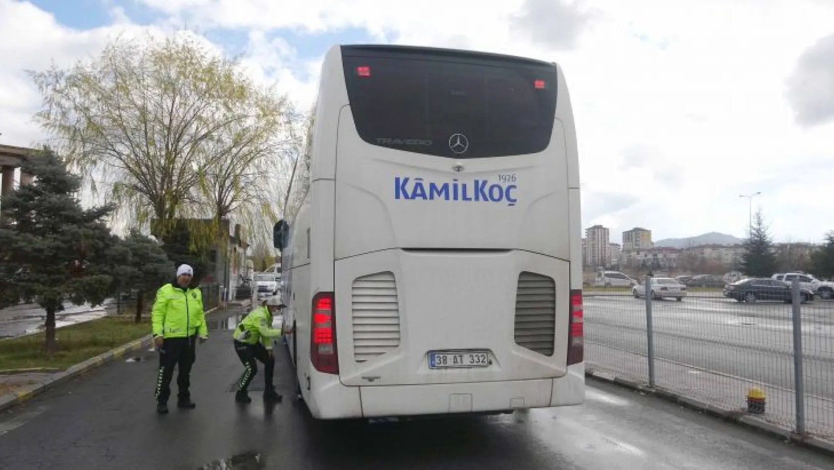 Kayseri'de yolcu otobüslerinde denetim