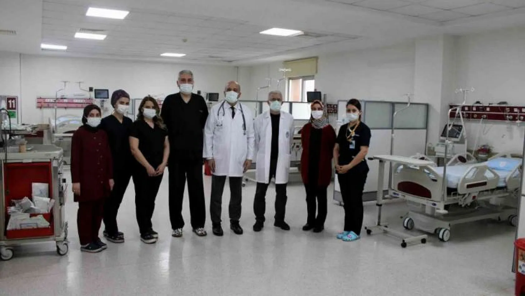 Kayseri Devlet Hastanesi'nde tedavi gören tek covid hastası kaldı