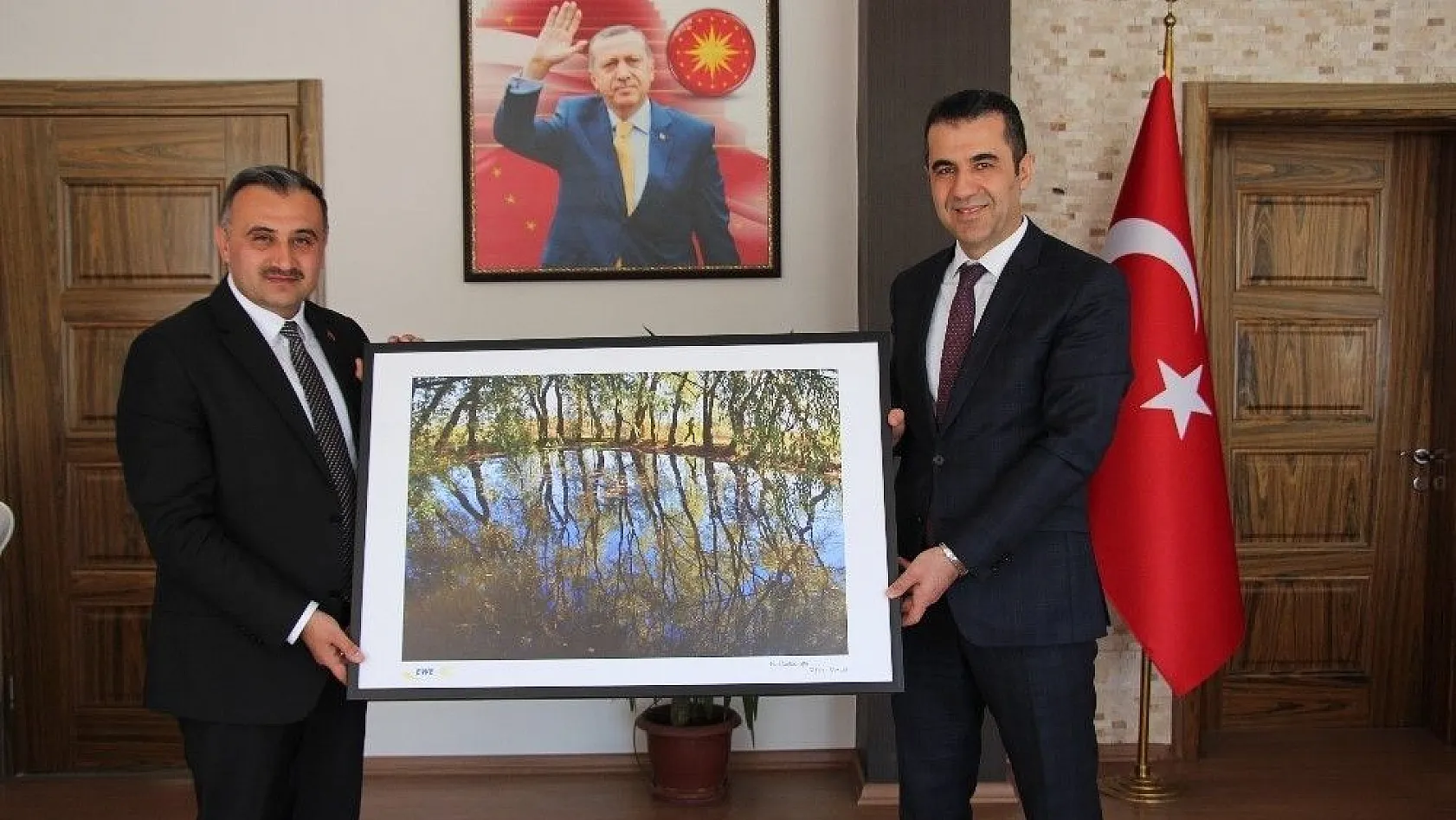 Kayseri-Gaz Genel Müdürü Adem Dincay'dan Başkan Cabbar'a ziyaret
