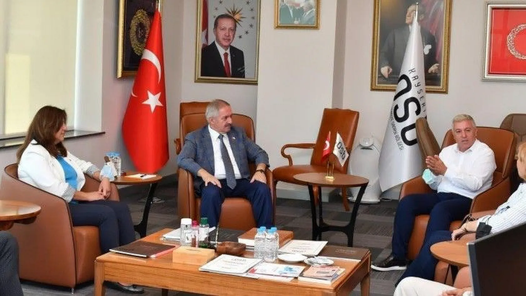 Arık ve Özer, Başkan Nursaçan'ı ziyaret etti