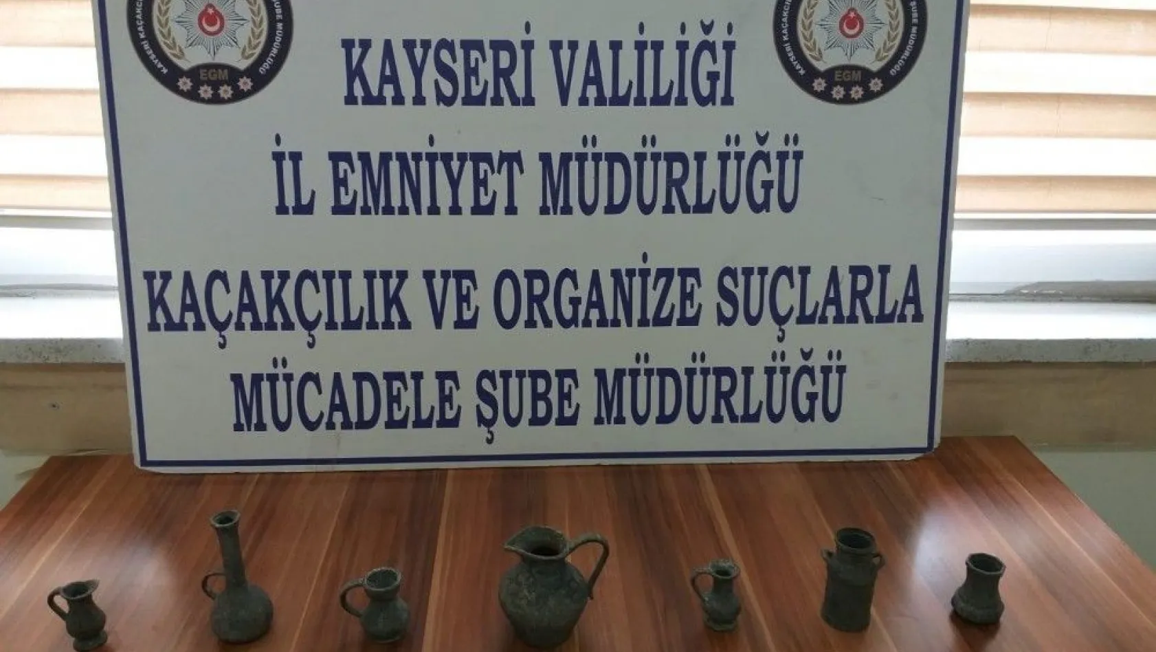 Kayseri polisinden tarihi eser kaçakçılarına darbe