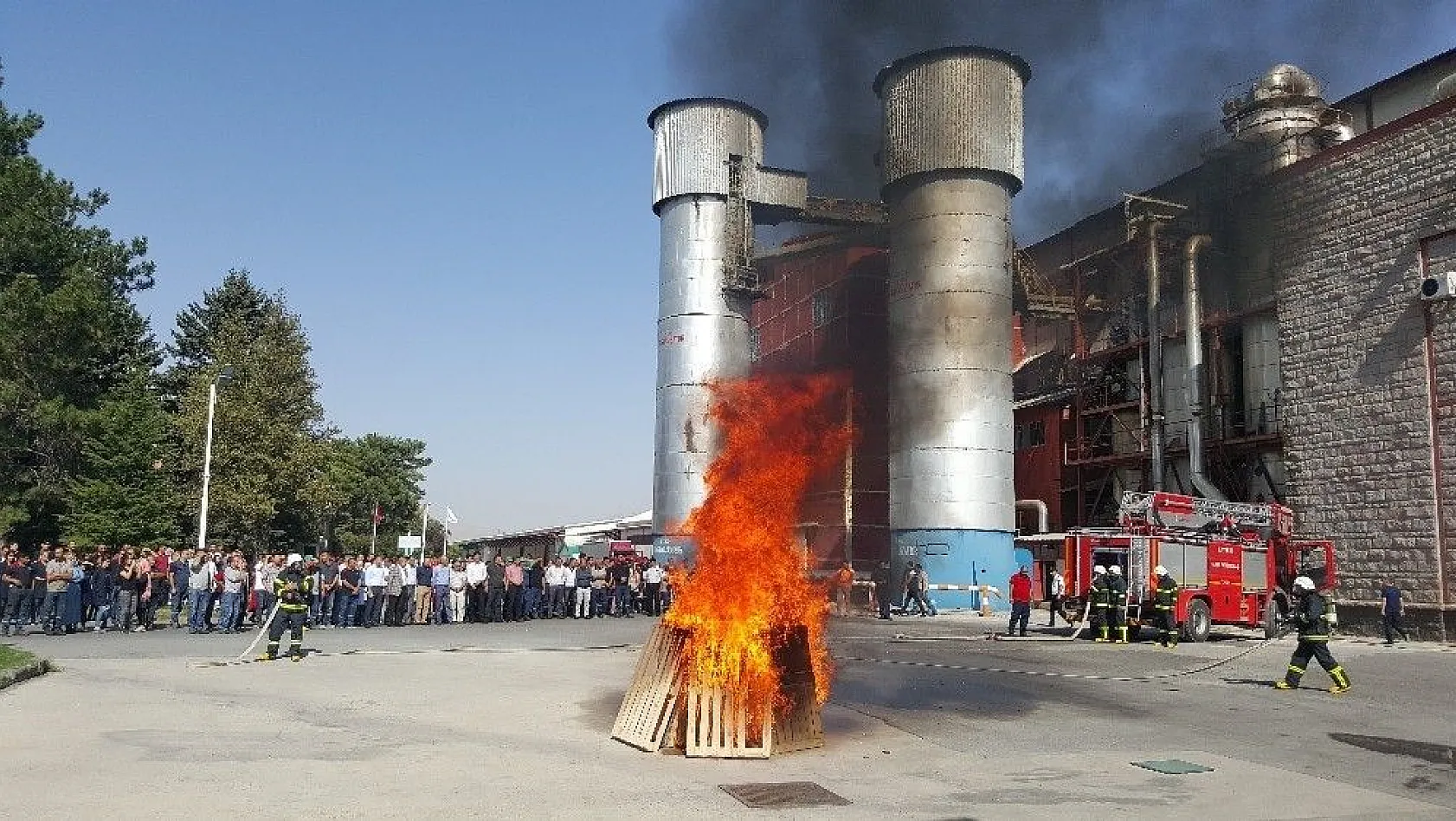 Kayseri Şeker'de acil durum ve yangın tatbikatı