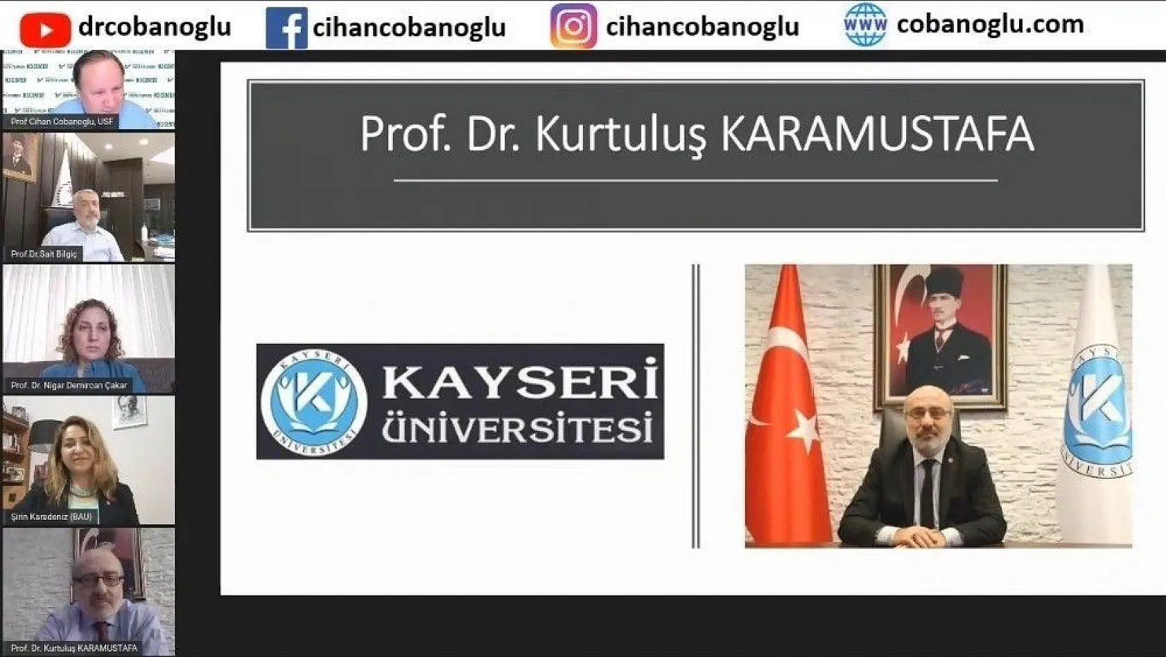Kayseri Üniversitesi Rektörü, Online Düzenlenen 'Rektörler Paneline' Katıldı