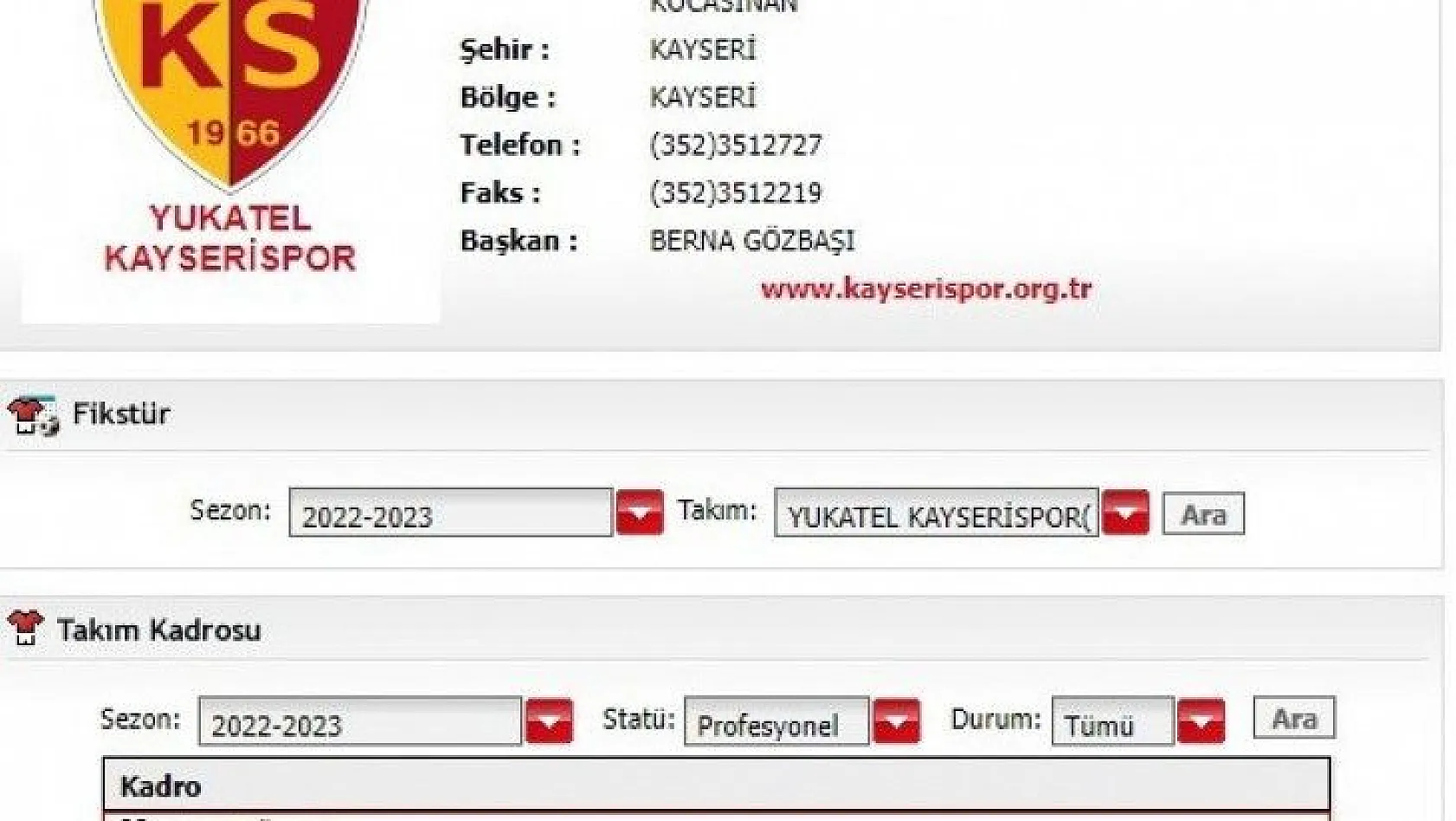 Kayserispor'da 3 oyuncunun lisansı çıktı