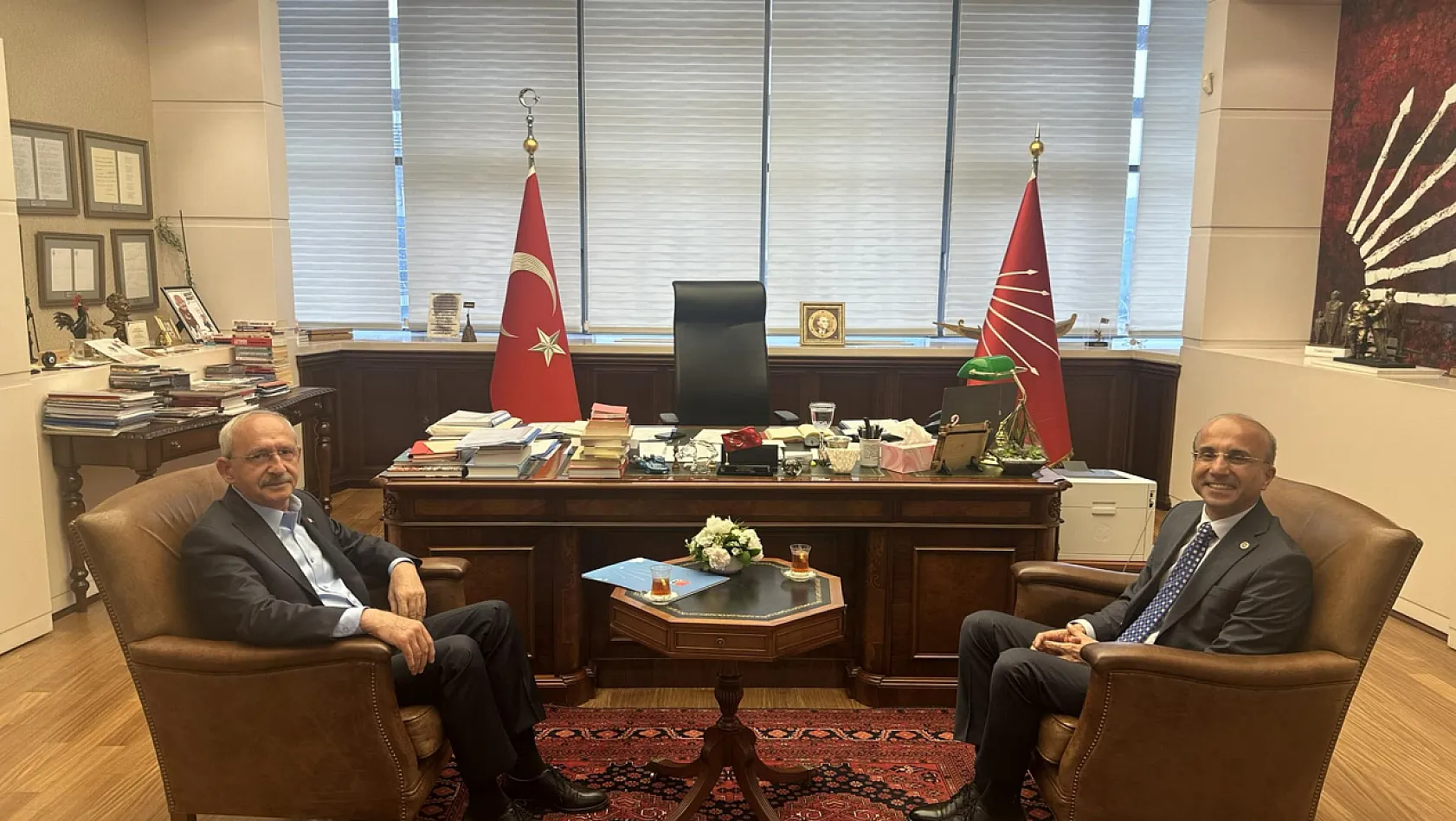 Kılıçdaroğlu ile genel merkezde buluştu!