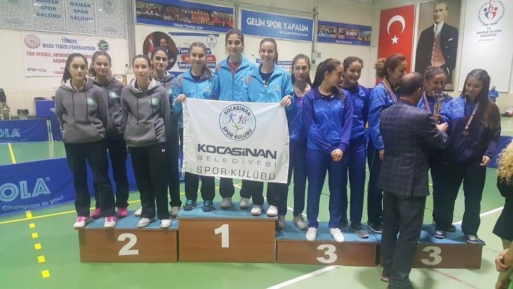 Kocasinan Belediyespor B Kız Takımı Türkiye Masa Tenisi 1. Ligi Şampiyon Tamamladı