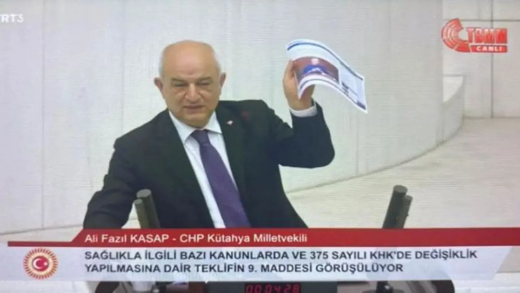 Meclis'te Tamer'in Olay Türk TV'deki açıklamasını hatırlattı: Hani 25 bin, 30 bin idi?