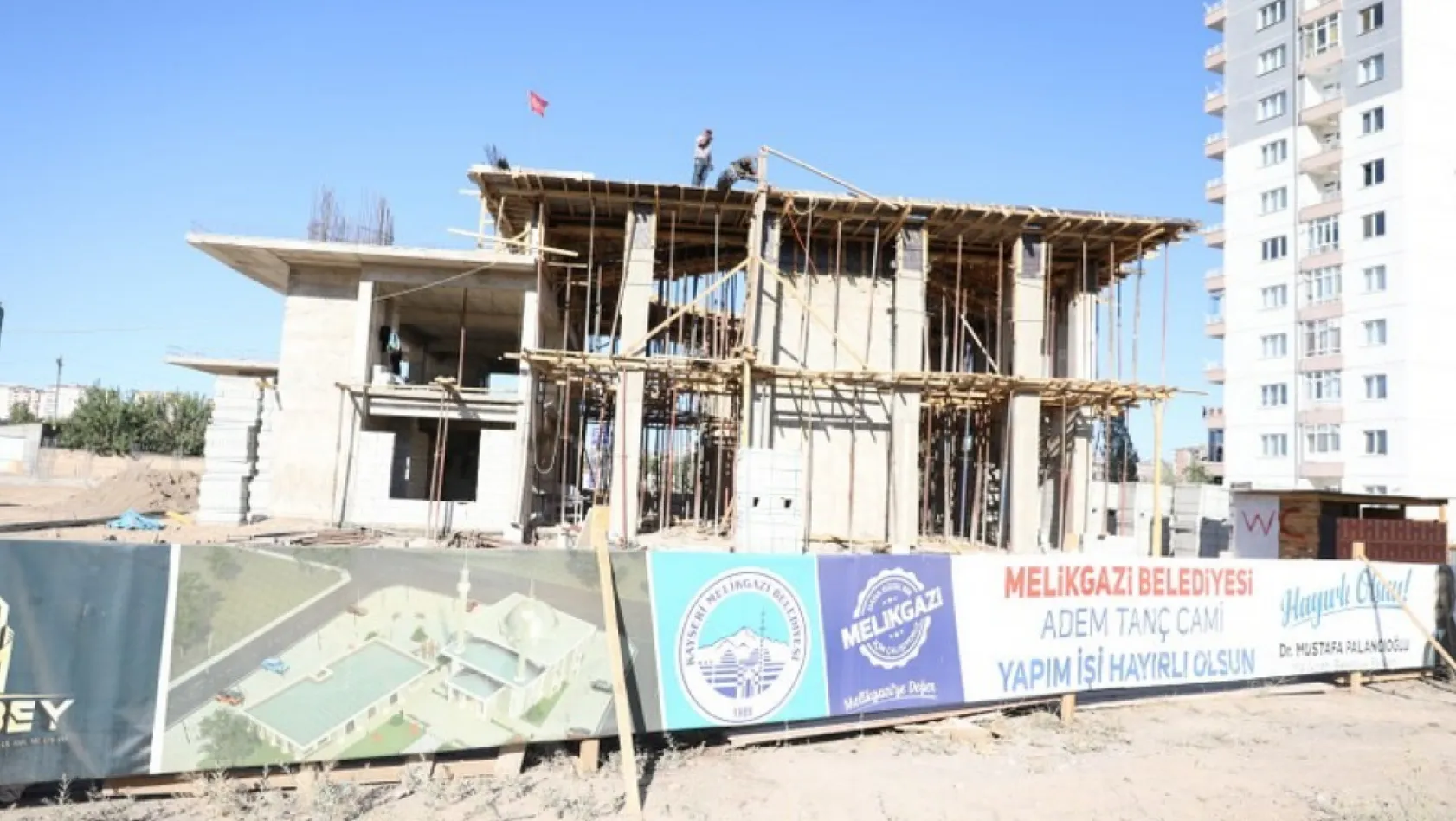 Melikgazi Belediyesi, Adem Tanç Cami'nin yapımına devam ediyor