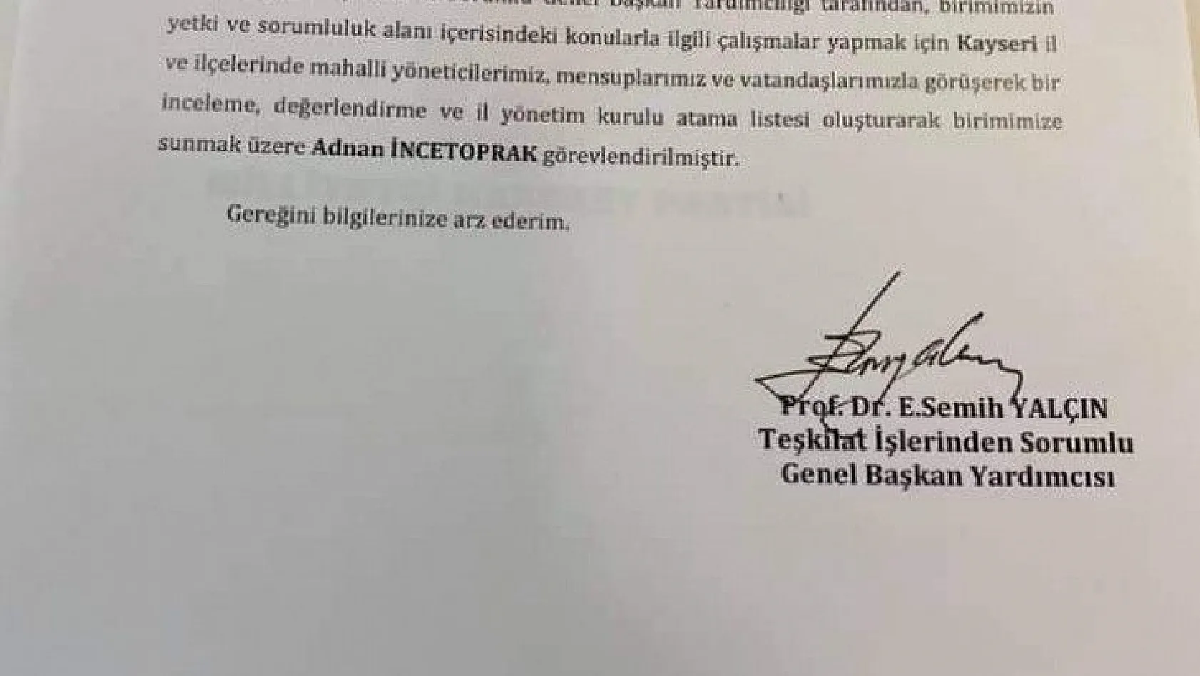 MHP İl Başkanı resmileşti! İşte atama belgesi