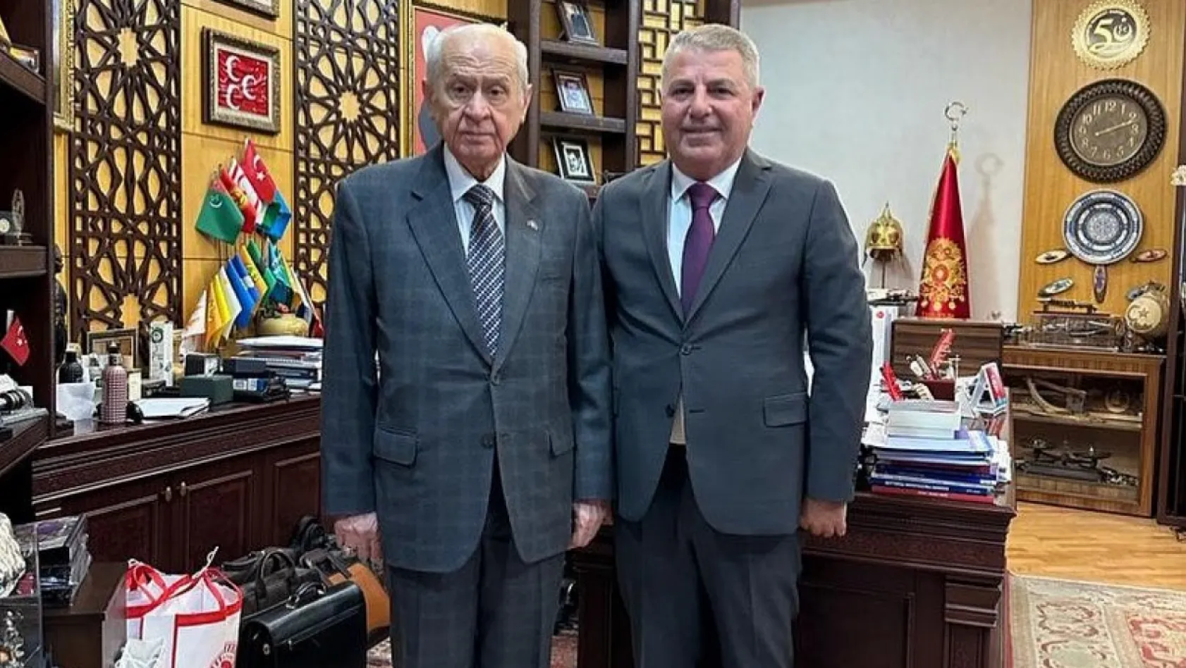 MHP Kayseri eski Milletvekilinden dikkat çeken Bahçeli ziyareti