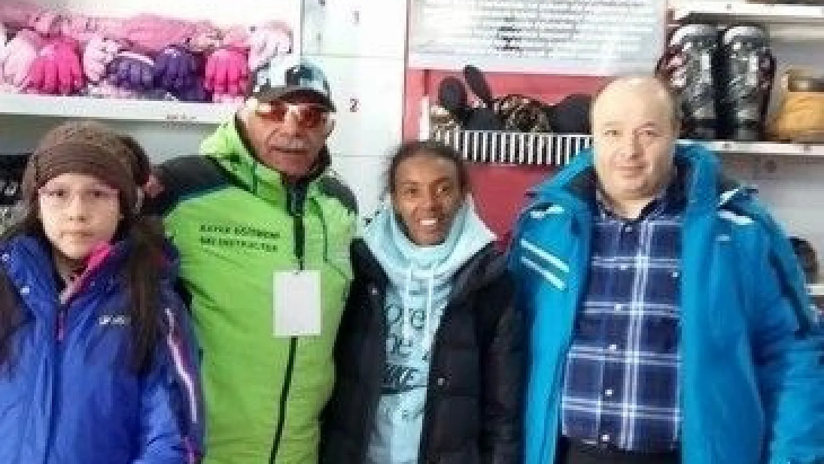 Milli Atlet Elvan Abeylegesse Erciyes Kayak Merkezi'nde