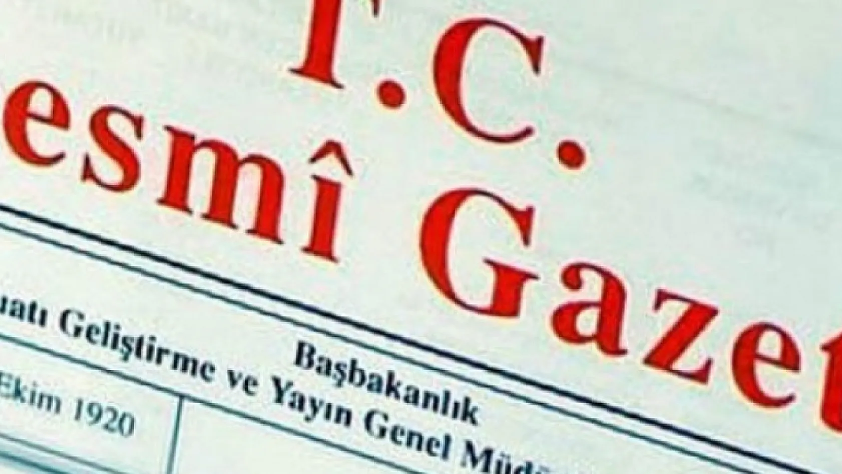Resmi Gazete'de Kayseri detayı...