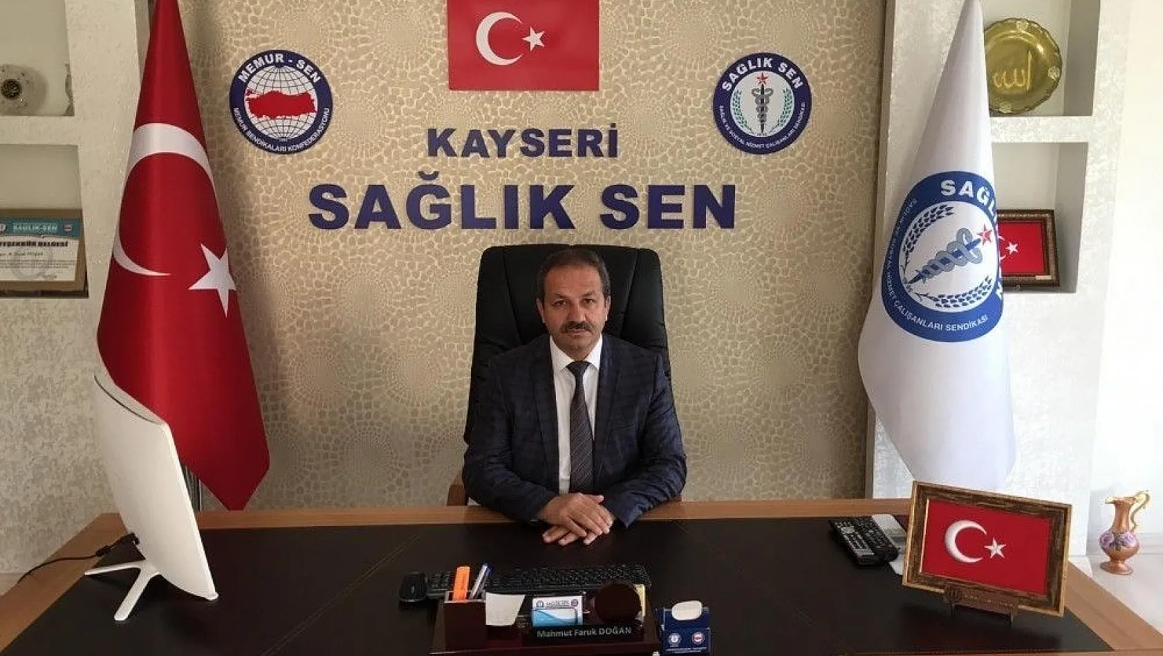 Sağlık Sen Kayseri Şube Başkanı Mahmut Faruk Doğan Ankara Yolcusu