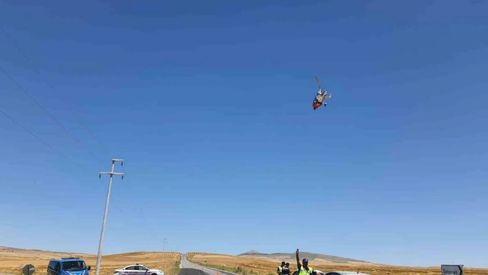 Sürücüler havadan denetlendi