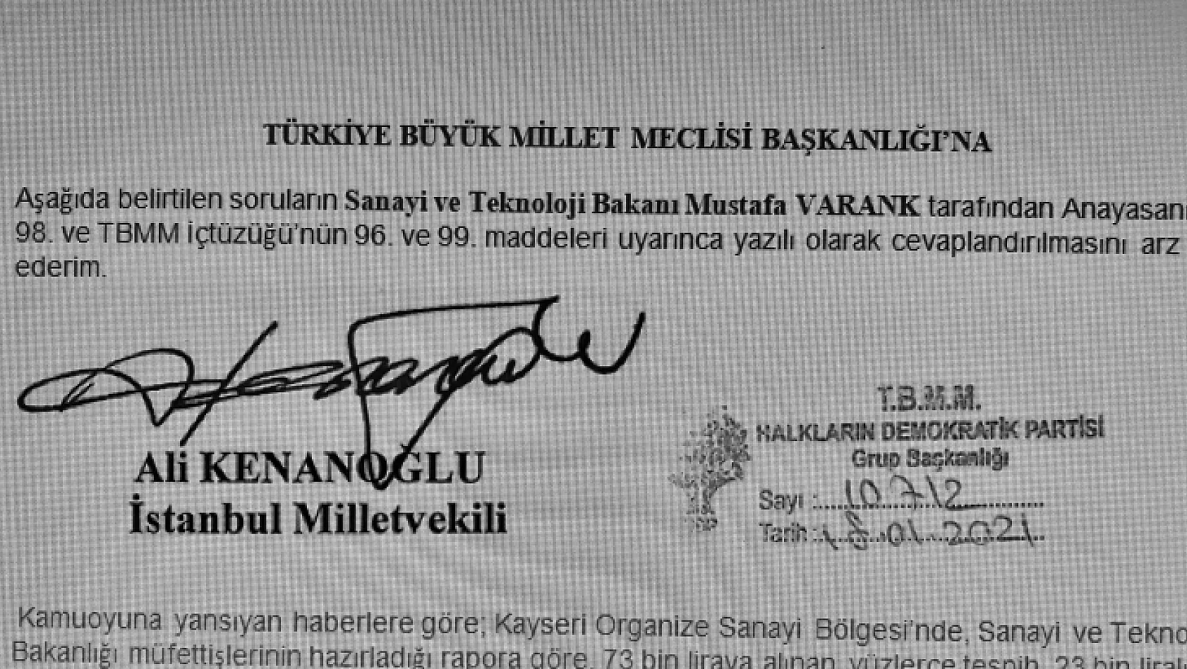 Tahir Nursaçan ve OSB yönetimine bukez de HDP'den suçlama geldi…