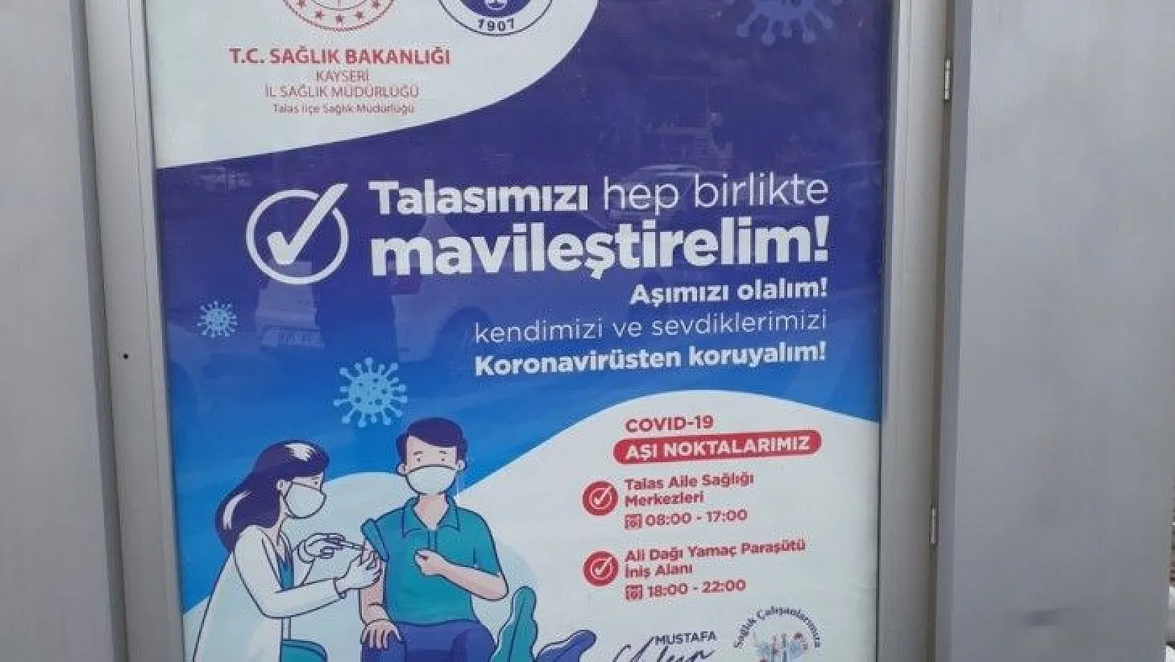 Talas Belediyesi'nden 'aşı' çağrısı