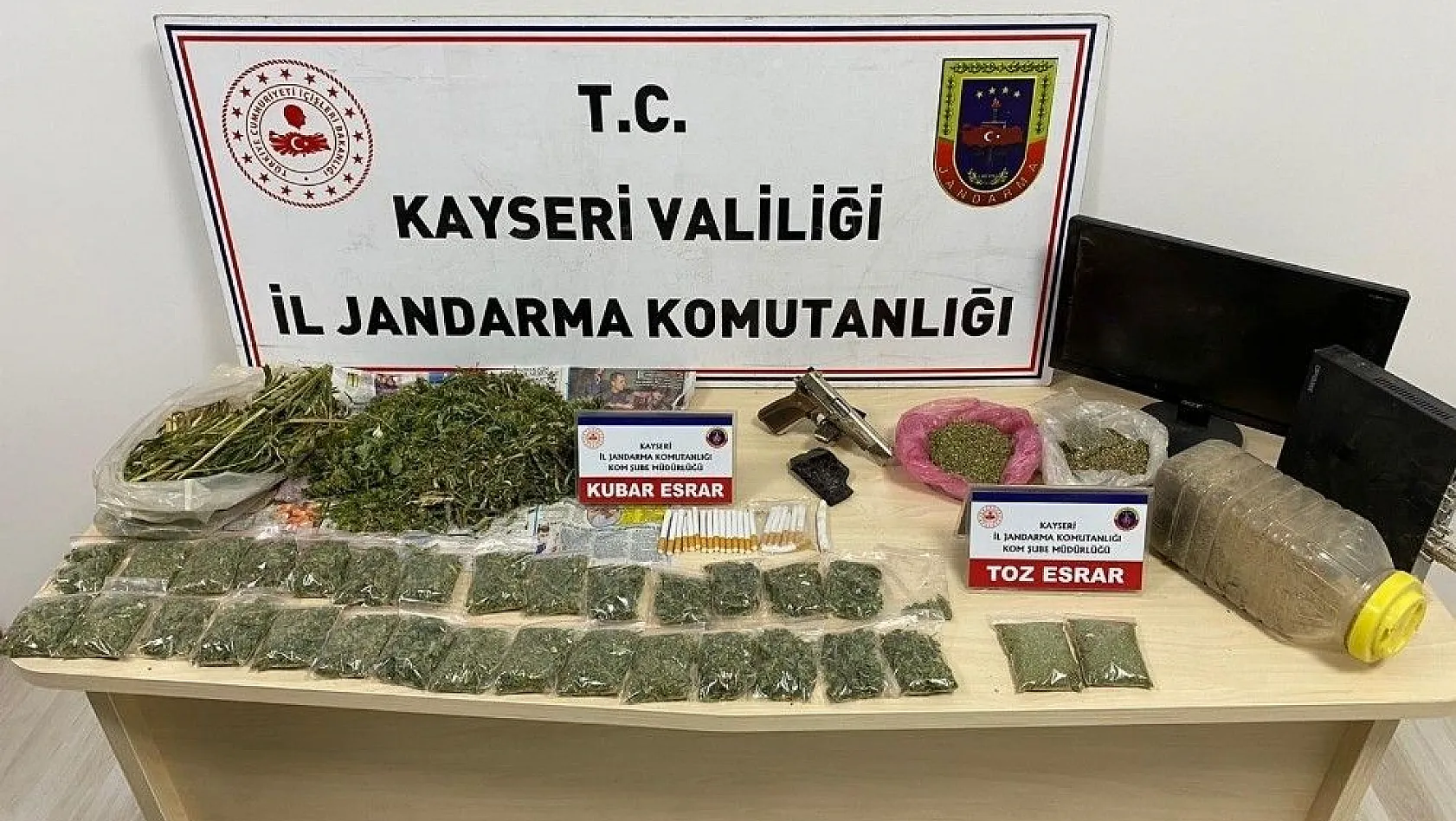 Tomarza'da uyuşturucu operasyonu: 1 gözaltı