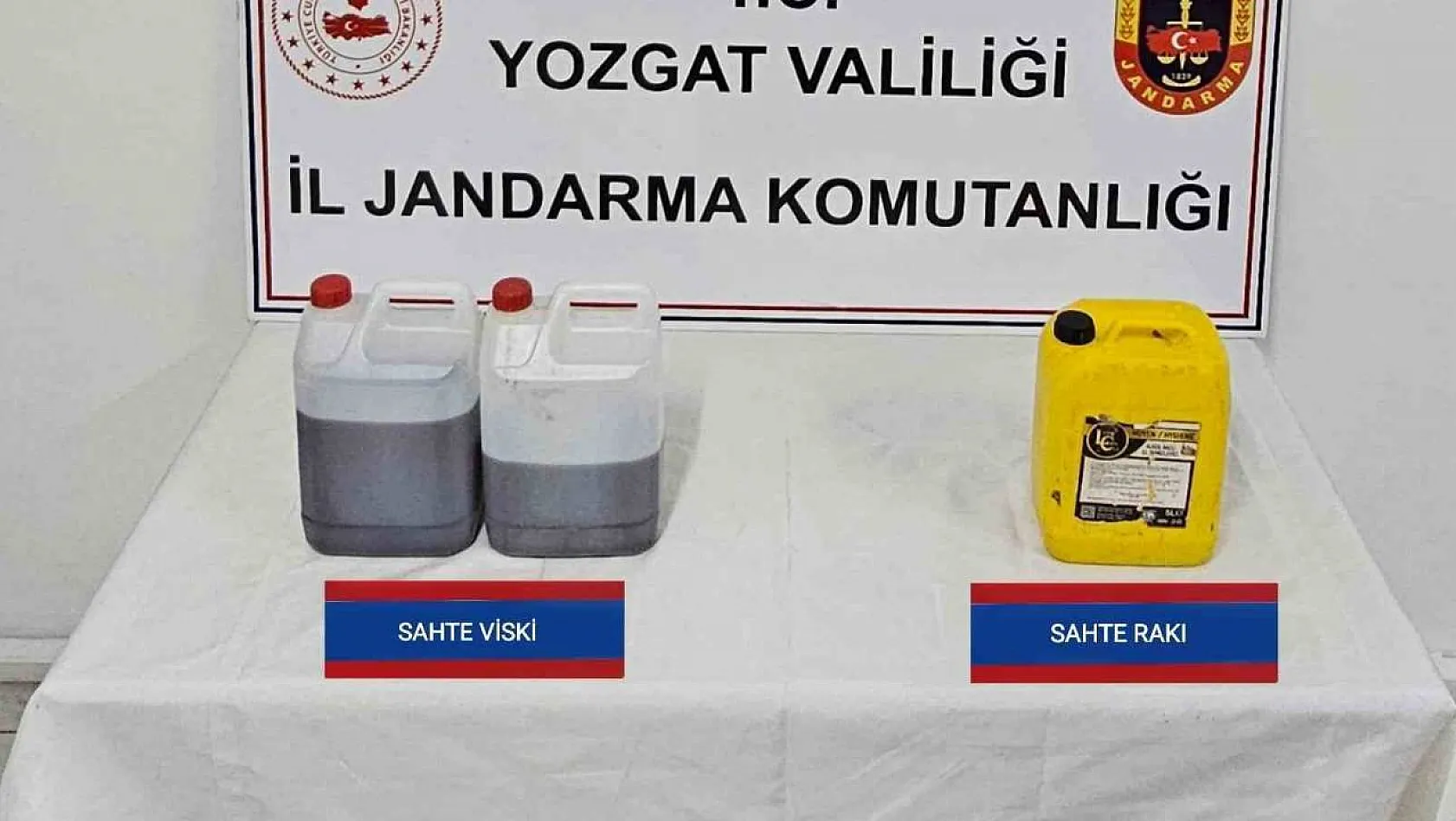 Yozgat'ta sahte içki operasyonu: 1 gözaltı