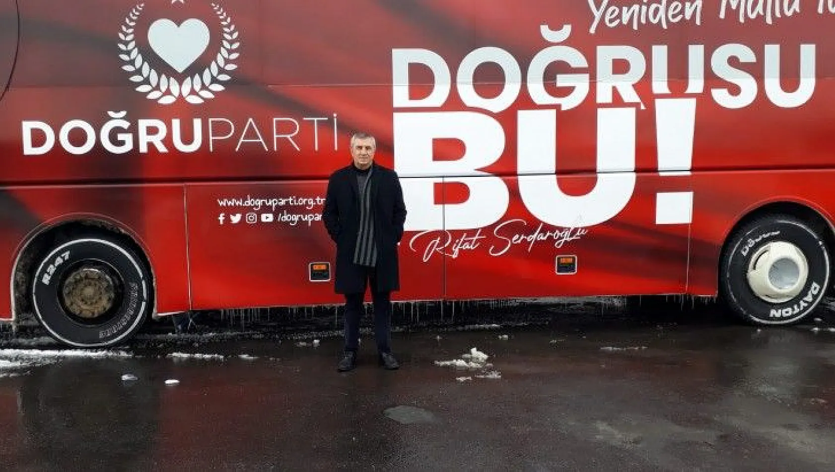 Doğru Parti Otobüsü Kayseri'ye park etti