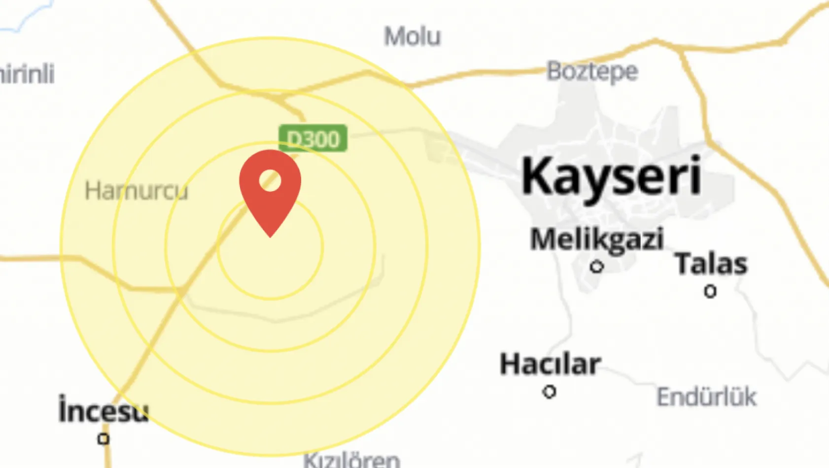 Kayseri'de deprem 4.9
