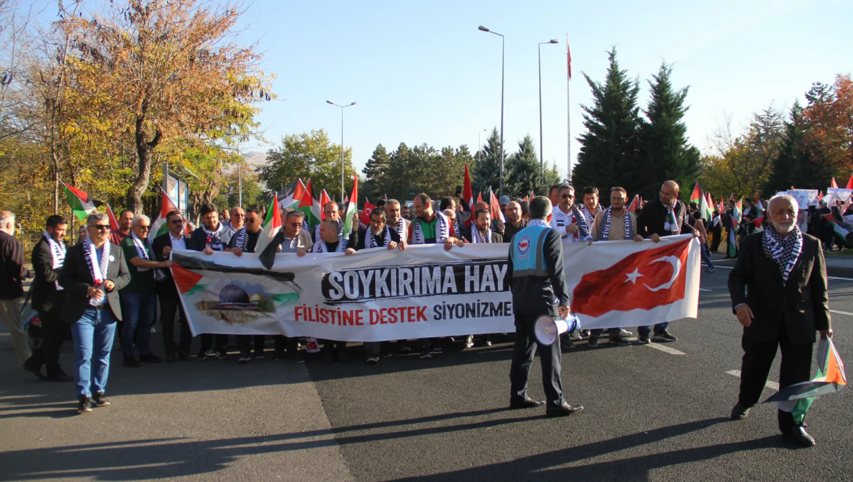 Kayseri'de İsrail'i protestosu
