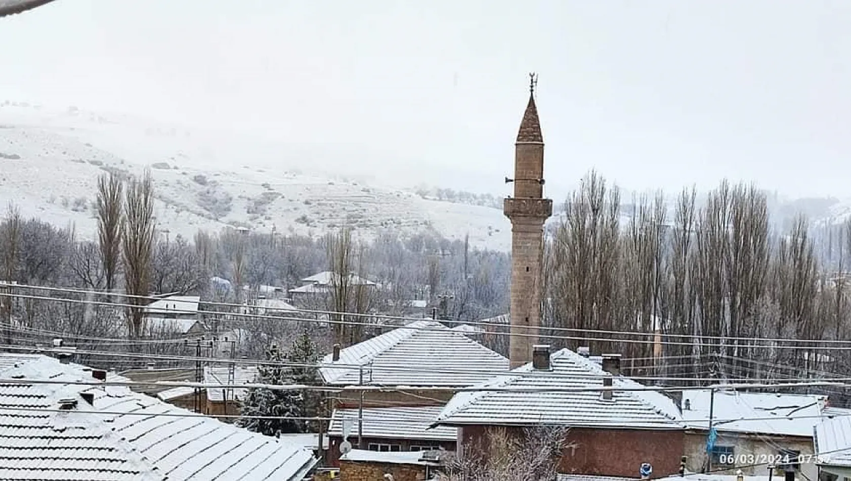 Merkez kardan nasibini almadı ama bu görüntüler de Kayseri'de çekildi!