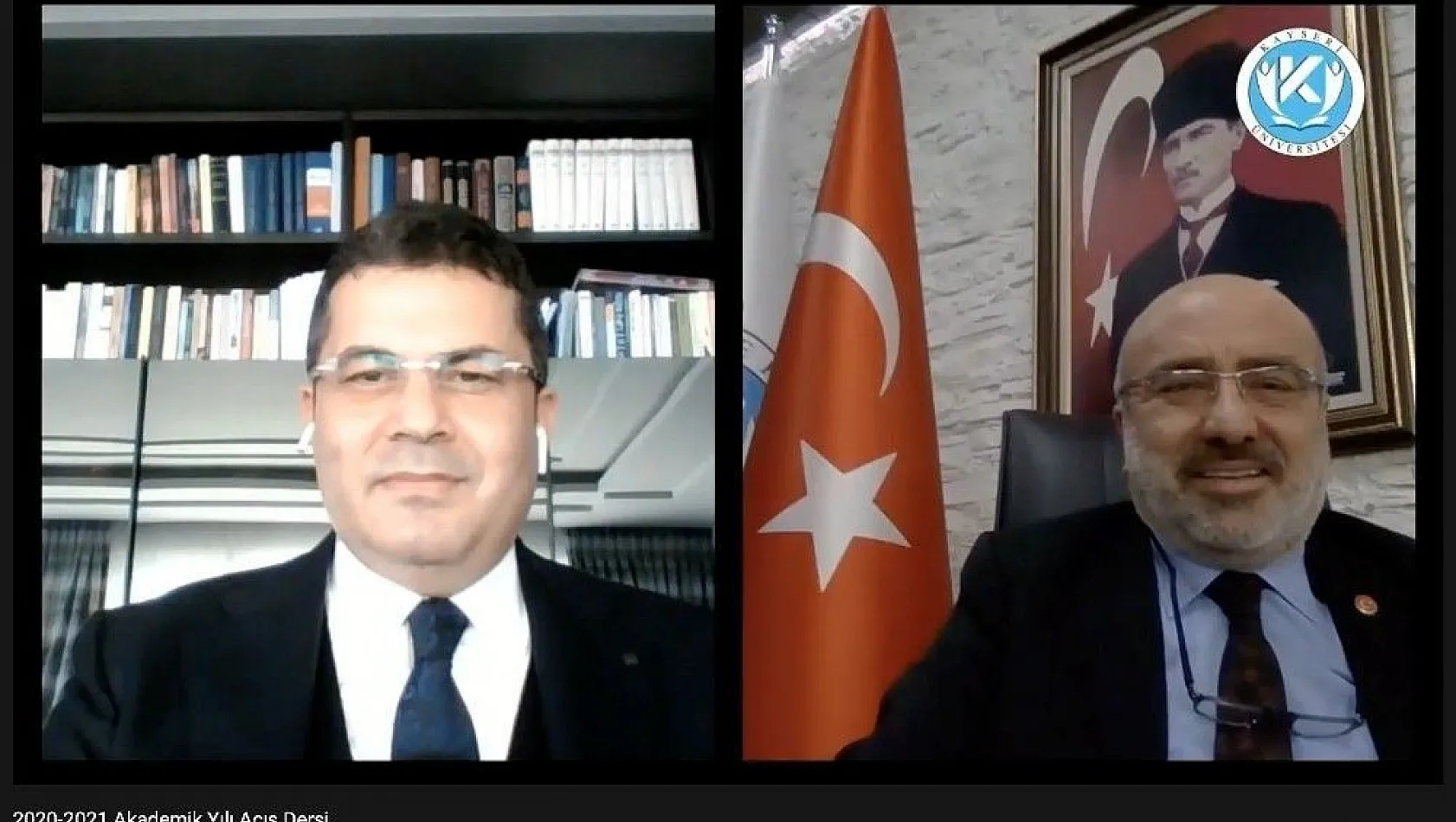 Prof. Dr. Ruhi Ersoy, Kayseri Üniversitesi'nde Online Akademik Yıl Açış Dersi Verdi