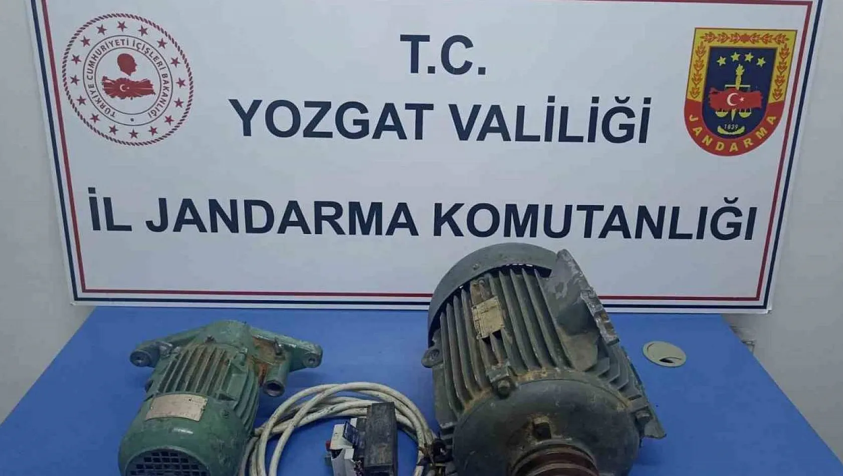 Yozgat'ta hızar dinamosu ve elektrik kablosu çalan 2 zanlı tutuklandı