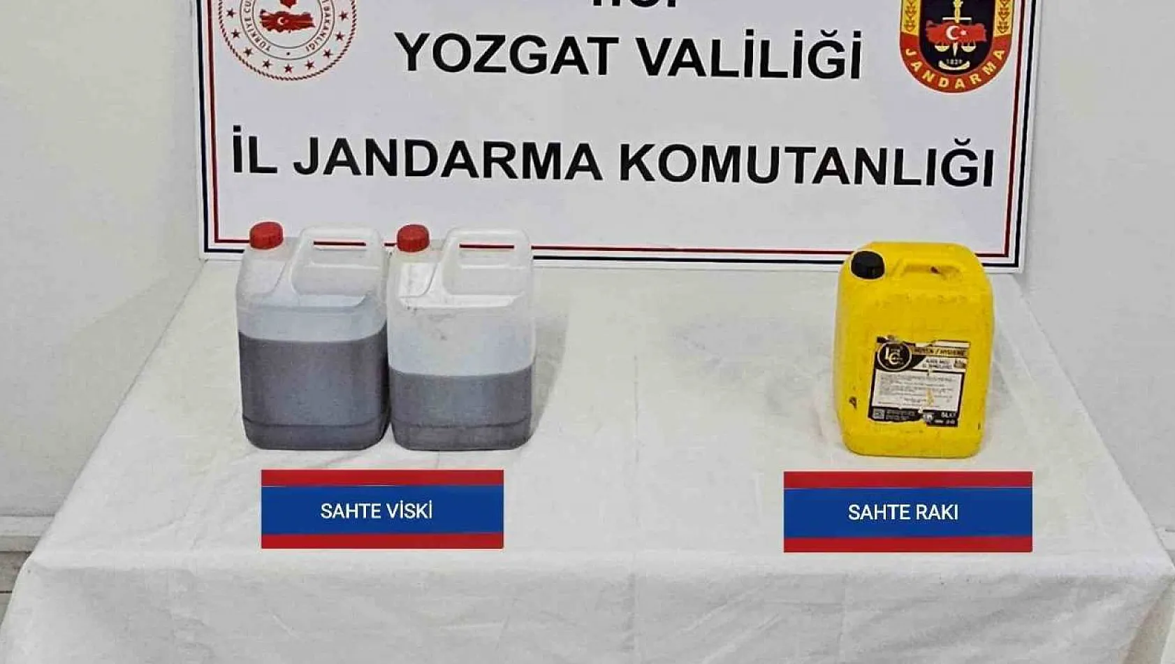 Yozgat'ta sahte içki operasyonu: 1 gözaltı