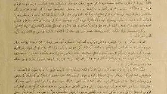 Tarihi belge, Milli Mücadele Müzesi'nde sergilenmeye başlandı