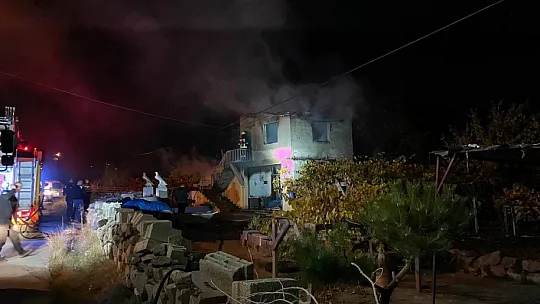 Ev yangında kül oldu!