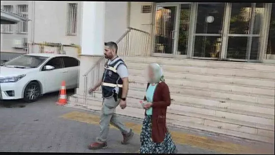 O kadın yakalandı