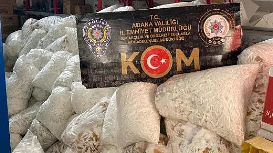Adana'da 29 milyon kaçak sigara ele geçirildi