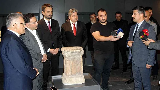 Kayseri Arkeoloji Müzesi'ndeki yerini aldı