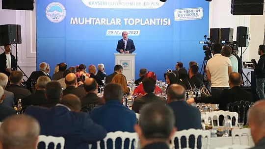 Muhtarlarla buluştular