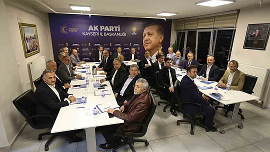 Bakan Özhaseki Ve Başkan Büyükkılıç, AK Parti Kayseri İl Başkanlığı İstişare Toplantısı'na katıldı