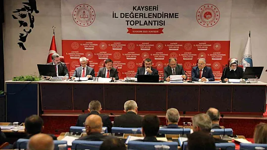 Bakanlar Özhaseki ve Tekin'in katılımı ile İl Değerlendirme Toplantısı yapıldı