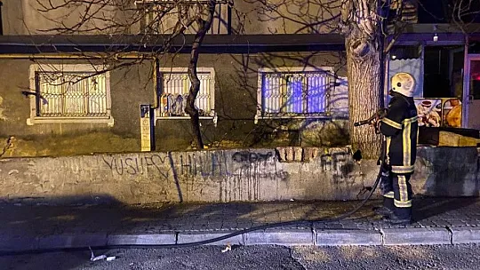 Sahabiye Mahallesi'nde yangın çıktı