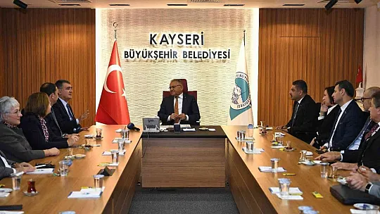 Büyükkılıç, TÜSİAD yönetimini ağırladı: Kayseri kendi kendine yetme gayreti gösteren bir şehir