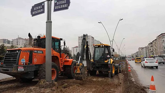 MKP Bulvarı'nda çalışma sürüyor!