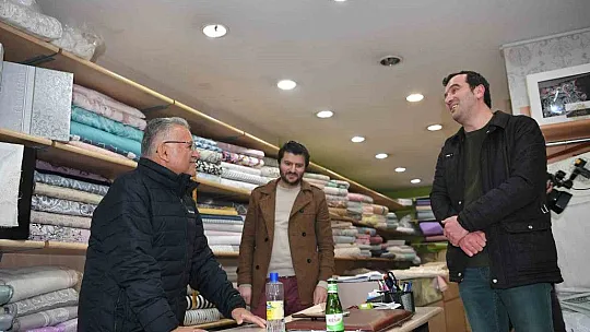 Büyükkılıç'tan esnaf ziyaret...