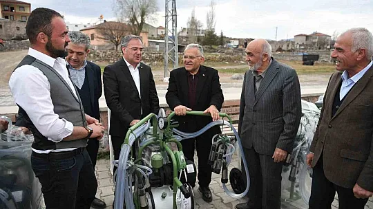 Süt Sağma Makinesi Dağıtım Töreni düzenlendi