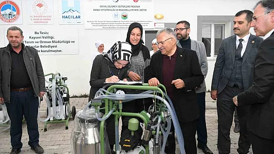 Süt Sağma Makinesi Dağıtım Töreni düzenlendi
