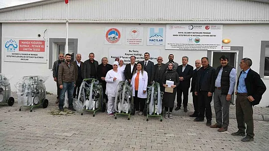 Süt Sağma Makinesi Dağıtım Töreni düzenlendi