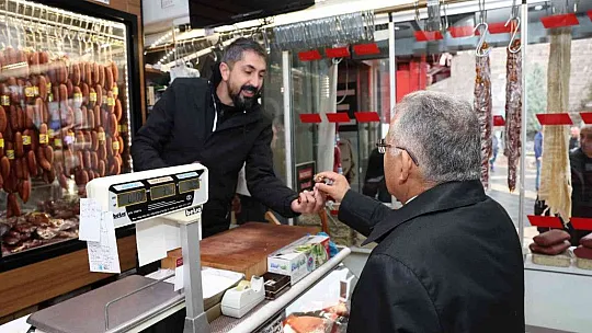 Büyükkılıç'tan, esnaf ziyareti...